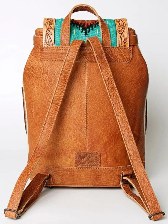 American Darling Aztec Artisan Carry-All Saddle Blanket Backpack main image 5